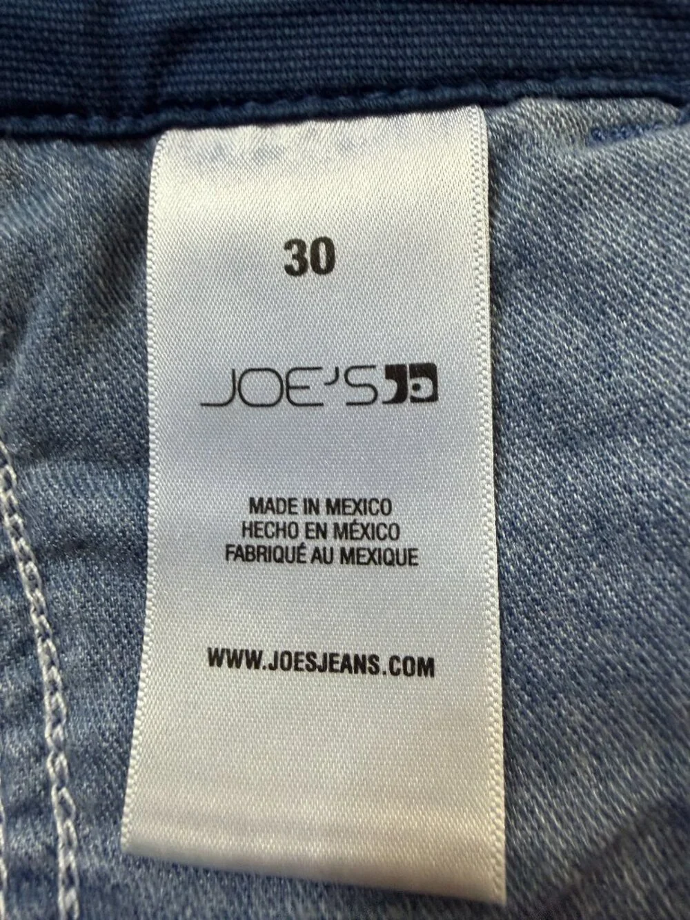 Joe's Jeans Shorts Men's Size 30 Oasis Blue Stretch Chino Casual Mid Rise